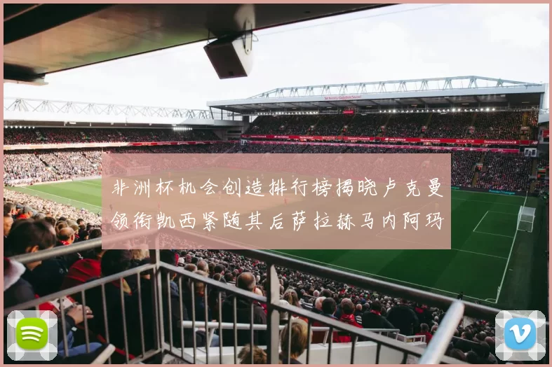 非洲杯机会创造排行榜揭晓卢克曼领衔凯西紧随其后萨拉赫马内阿玛德跻身前五